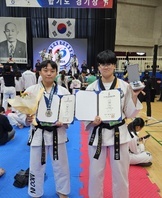 제105회 전국체육대회(합기도) 경찰보안무도과 이선미, 박재환 학생 은메달 수상 